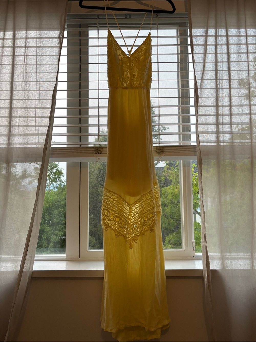 The Clothing Company Open-Back Yellow Maxi Dress - Picture 2 of 6